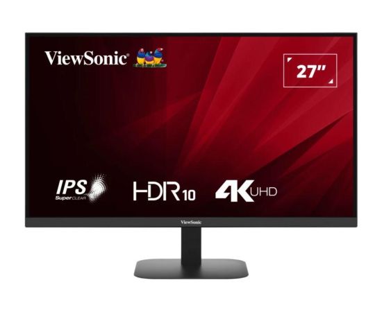 LCD Monitor VIEWSONIC VA2708-4K-HD 27" Panel IPS 3840x2160 16:9 60 Hz Matte 4 ms Tilt Colour Black VA2708-4K-HD