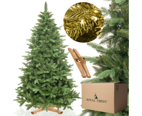 Springos CT0183 Ель искусственная 220 см Premium Royal Trees Ель сибирская на деревянной подставке