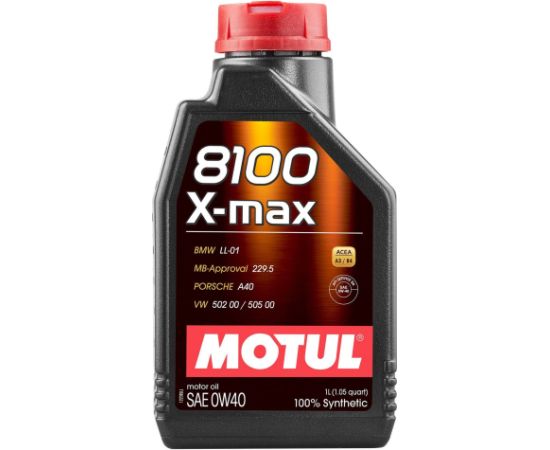 Motul 8100 X-max 0W40 1L API SN/CF  ACEA A3/B4