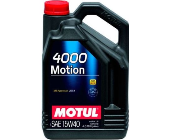 Motul 4000 MOTION 15W40 4L ACEA A3/B3, API SL/CF