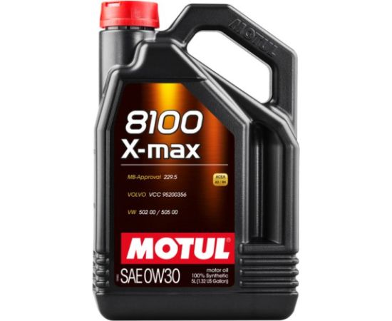 Motul 8100 X-max 0W30 5L API SL  ACEA A3/B4