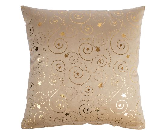 Pillow GLORY 2, 45x45cm, golden lines