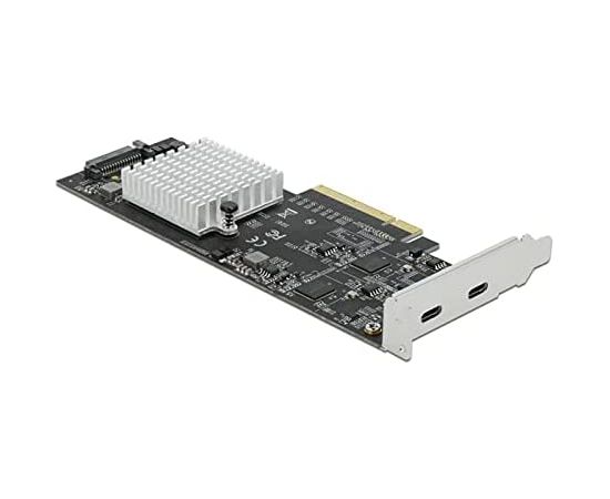 DeLOCK PCIe x8> 2xext. USB 20 Gbps USB-C - 89009