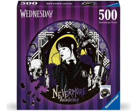 Ravensburger Puzzle: Wednesday - Nevermore Academy (500pcs) (17573)