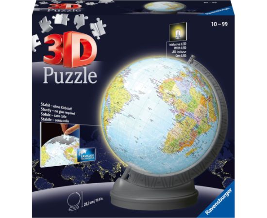 Ravensburger 3D Puzzle: LED Globe (540pcs) (11549)