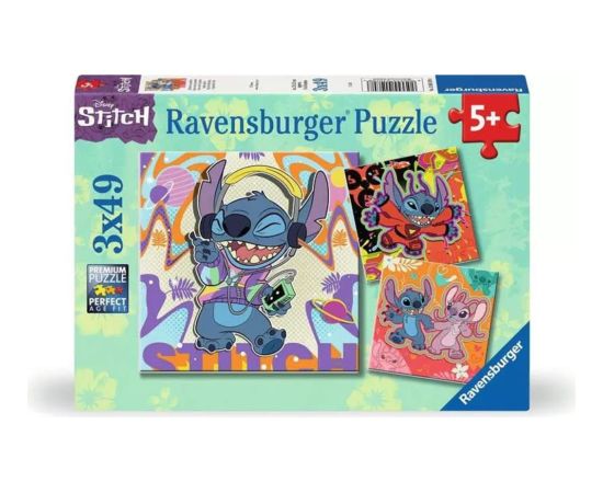 Ravensburger Puzzle Disney: Stitch - Play the Day Away (3x49pcs) (12001070)