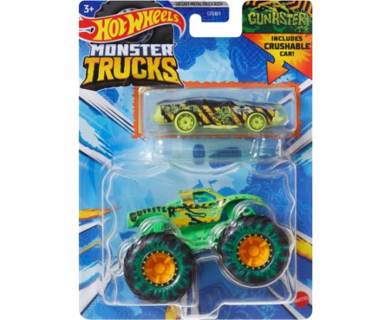 Mattel Hot Wheels: Monster Trucks - Gunkster 2 Pack Vehicle (HWN40)