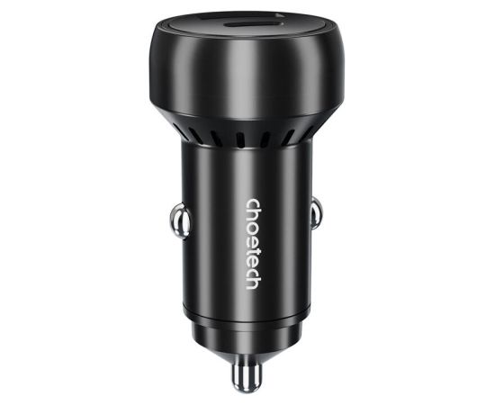 Choetech 60W 2xUSB-C+USB-A car charger (black)