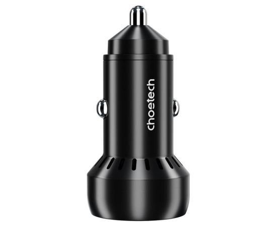 Choetech 60W 2xUSB-C+USB-A car charger (black)