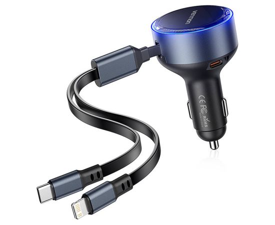 Vention FFOB0 USB-C car charger + USB-C/Lightning 30W cable