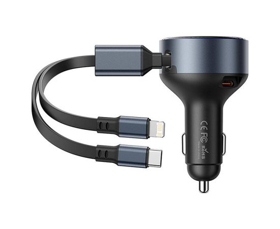 Vention FFOB0 USB-C car charger + USB-C/Lightning 30W cable