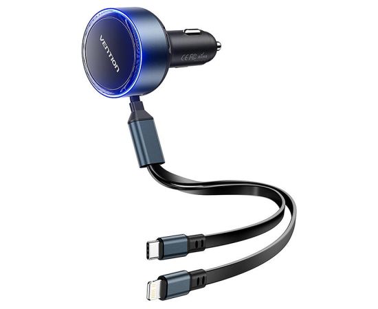 Vention FFOB0 USB-C car charger + USB-C/Lightning 30W cable