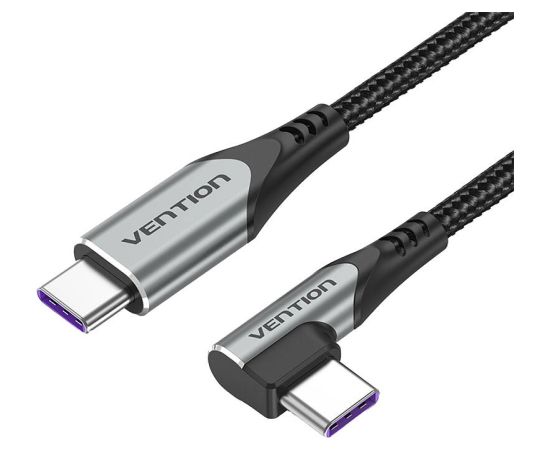 USB 2.0 angle cable Vention TAKHG C to C 5A 1.5m (gray)