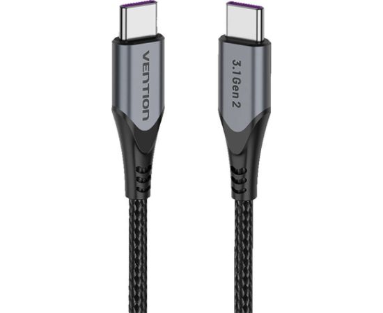 USB-C to USB-C 100W Vention TAHHF 5A 1m USB 3.1 Gen2 4k cable (gray)