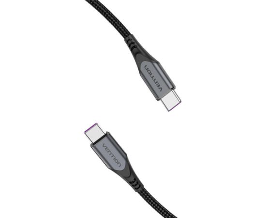 USB-C to USB-C 100W Vention TAHHD 5A 0.5m USB 3.1 Gen2 4K cable (gray)