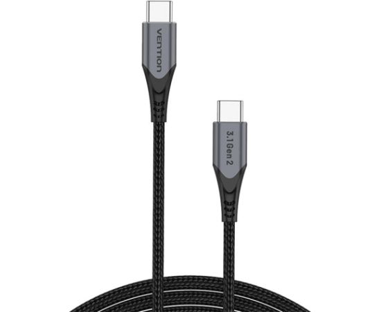 USB-C to USB-C 100W Vention TAHHD 5A 0.5m USB 3.1 Gen2 4K cable (gray)