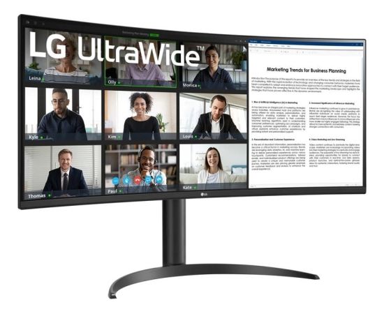 Monitor LG LG 34WR55QK-B monitor komputerowy 86,4 cm (34") 3440 x 1440 px Wide Quad HD Czarny