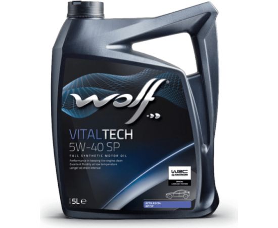 Wolf VITALTECH  5W40 SP 5L API SP, A3/B4 MB 229.5