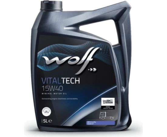 Wolf VITALTECH 15W40 5L SL/CI-4, A3/B4/E7,228.3..