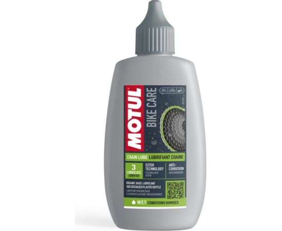 Chain Lube Wet ROAD 100ml BC MOTUL Velo ķēžu eļļa