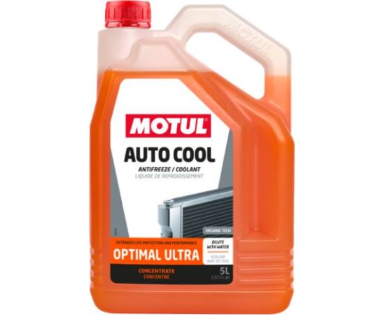 Motul Auto CoolOptimal Ultra 5L Dzesēšanas šķidrums- koncentrāts G12+ sarkans