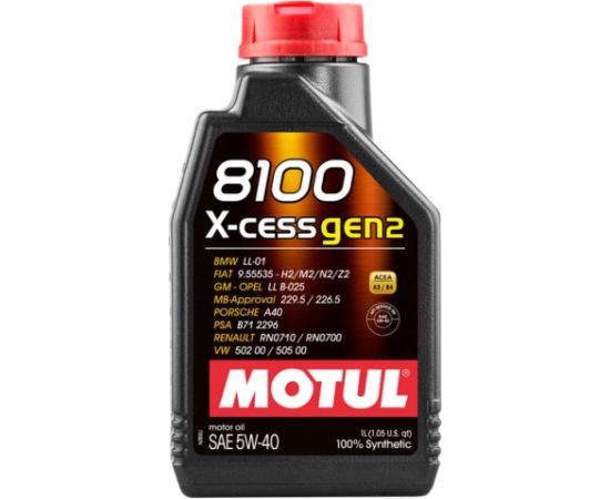 Motul 8100 X-cess GEN2 5W40 1L ACEA A3/B4  API SP