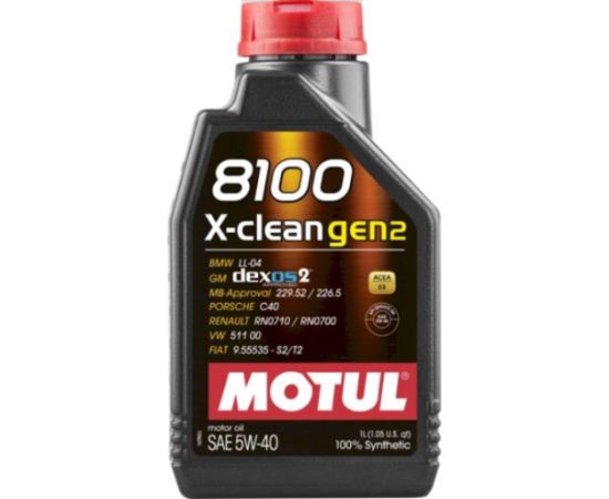 Motul 8100 X-clean GEN2 5W40 1L ACEA C3 API SP BMW LL-04