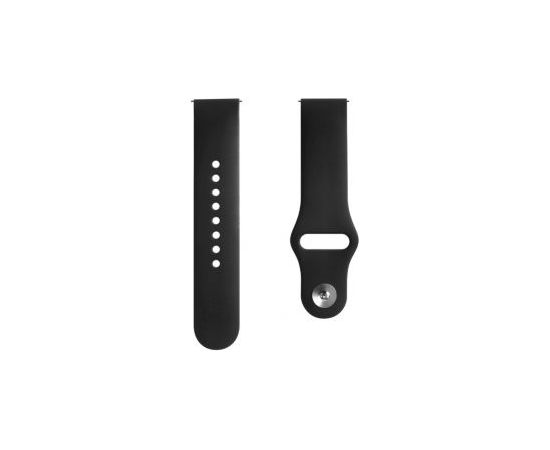 Evelatus   20mm Silicone Loop Watch Straps (S/M 110mm) Black