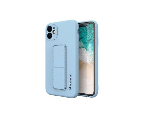 Wozinsky -  Wozinsky Kickstand Case silicone case with stand for iPhone 11 Pro Max light blue