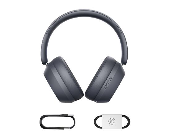 Baseus Bezvadu Bluetooth 5.3 austiņas ar mikrofonu Bass 35 Max, pelēkas krāsā