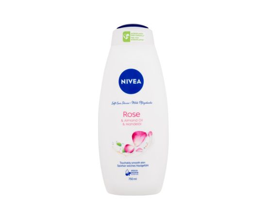 Nivea Rose / & Almond Oil 750ml W / Shower Gel