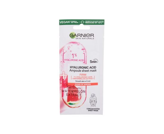 Garnier Skin Naturals / Hyaluronic Acid Ampoule 1pc W / Face Mask