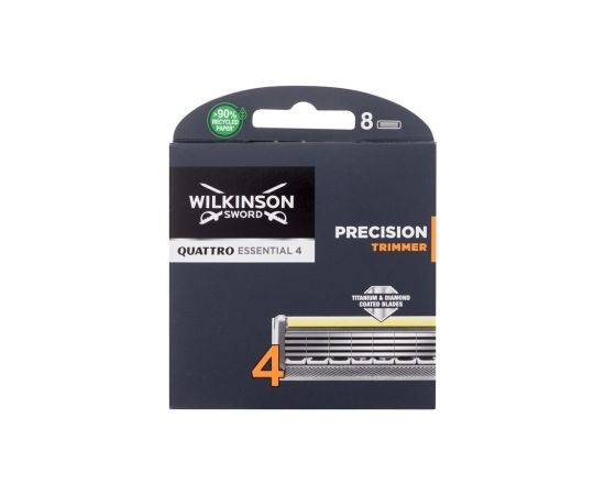 Wilkinson Sword Quattro / Essential 4 Precision Trimmer 8pc M / Replacement blade