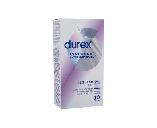 Durex Invisible / Extra Lubricated 10pc M / Condoms