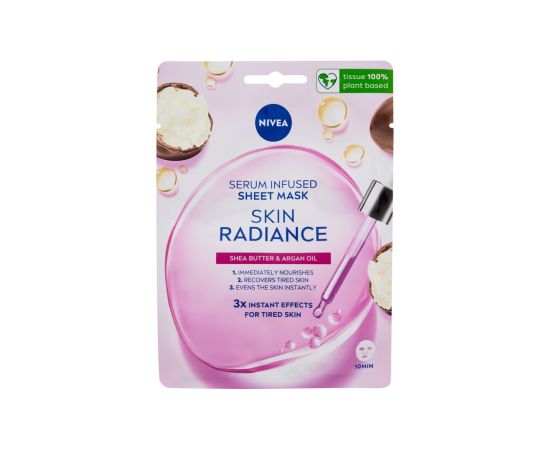 Nivea Skin Radiance / Serum Infused Sheet Mask 1pc W / Face Mask