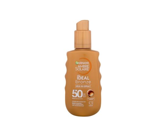 Garnier Ambre Solaire / Ideal Bronze Milk-In-Spray 150ml SPF50 U / Sun Body Lotion