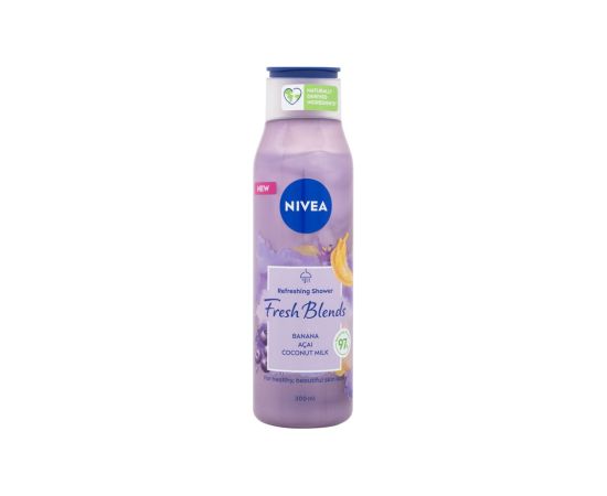 Nivea Fresh Blends / Banana & Acai Refreshing Shower 300ml W / Shower Gel