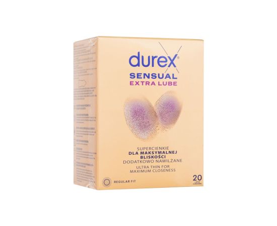 Durex Sensual / Extra Lube 20pc M / Condoms