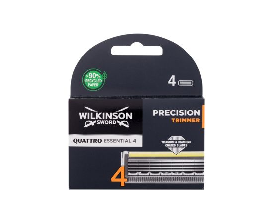 Wilkinson Sword Quattro / Essential 4 Precision Trimmer 4pc M / Replacement blade