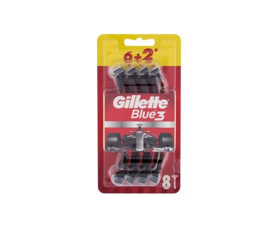 Gillette Blue3 8pc Red M / Razor