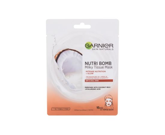 Garnier Skin Naturals / Nutri Bomb Coconut + Hyaluronic Acid 1pc W / Face Mask