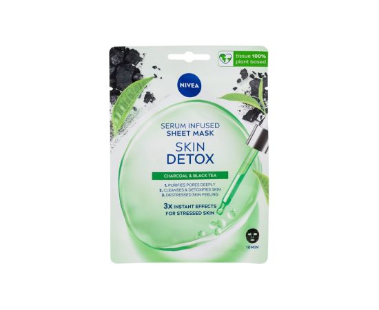 Nivea Skin Detox / Serum Infused Sheet Mask 1pc W / Face Mask