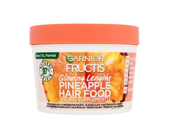 Garnier Fructis Hair Food / Pineapple Glowing Lengths Mask 400ml W / Hair Mask