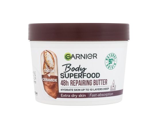 Garnier Body Superfood / 48h Repairing Butter 380ml Cocoa + Ceramide W / Body Butter