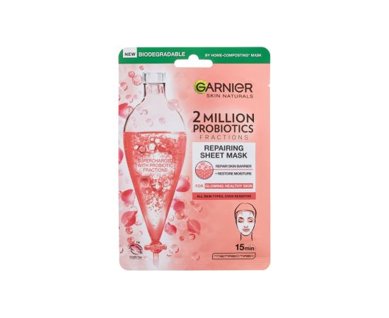 Garnier Skin Naturals / 2 Million Probiotics Repairing Sheet Mask 1pc W / Face Mask