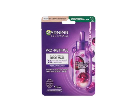 Garnier Skin Naturals Pro-Retinol / Smoothing Serum Mask 22g W / Face Mask