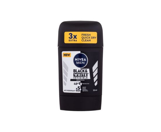 Nivea Men Invisible For Black & White / Original 50ml Deostick M / Antiperspirant