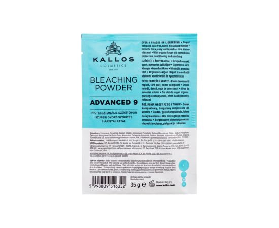 Kallos KJMN / Advanced 9 Bleaching Powder 35g W / Hair Color