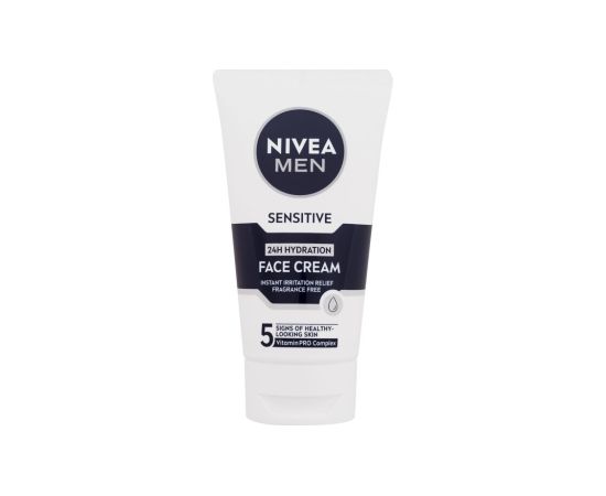 Nivea Men Sensitive / 24H Hydration Face Cream 75ml M / Day Cream