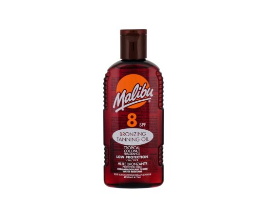 Malibu Bronzing Tanning Oil 200ml SPF8 W / Sun Body Lotion